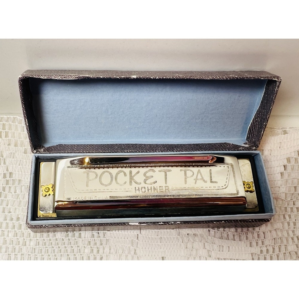 Vintage Hohner Pocket Pal 10 Hole Diatonic Harmonica Made in Germany Key C Works